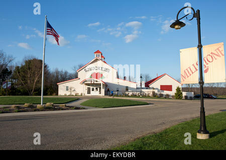 J. M. Smucker company store and cafe, tourist attraction in Orrville, Ohio ( near Canton) Stock Photo
