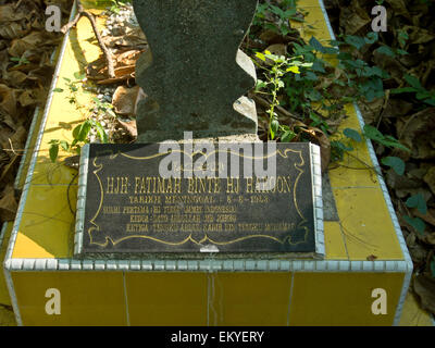 Malay cemetery next to Malabar mosque, Singapore Stock Photo