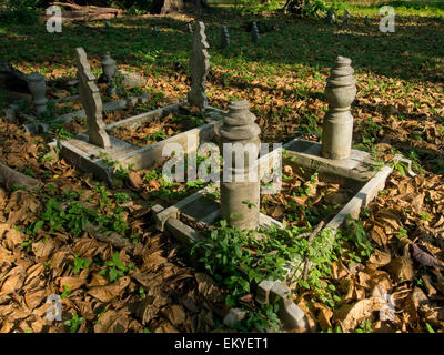 Malay cemetery next to Malabar mosque, Singapore Stock Photo