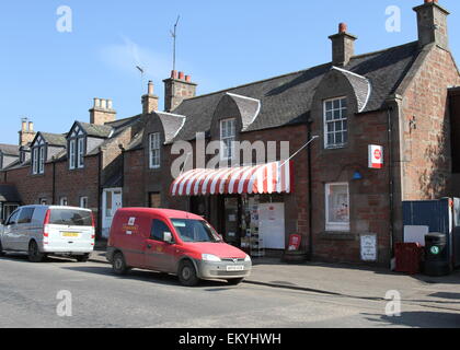 Exterior of Edzell Post Office Scotland  April 2015 Stock Photo