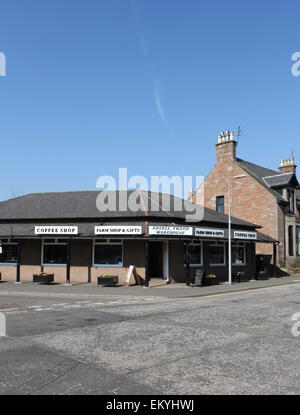 Edzell Tweed Warehouse Scotland  April 2015 Stock Photo