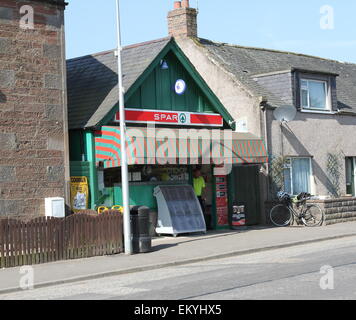 Edzell village shop Scotland  April 2015 Stock Photo