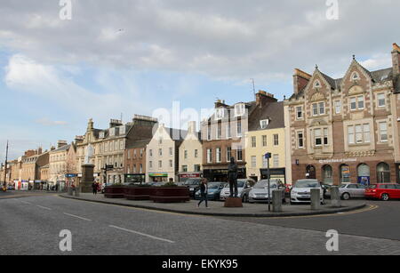 Montrose street scene Angus Scotland  April 2015 Stock Photo