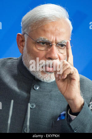 Berlin, Germany. 14th Apr, 2015. Indian prime minister Narendra Modi ...