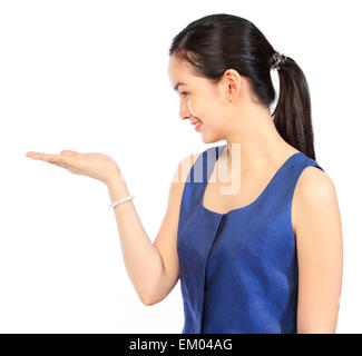 Businesswoman Presenting Stock Photo