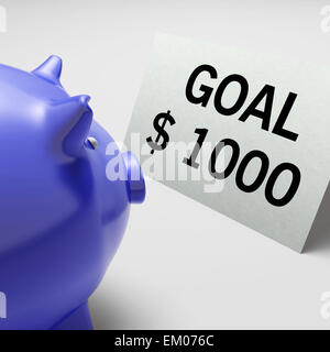 Goals Dollars Shows Aim Target And Plan Stock Photo