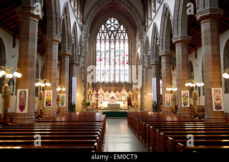 interior of st eugene's roman catholic cathedral derry londonderry northern ireland Stock Photo