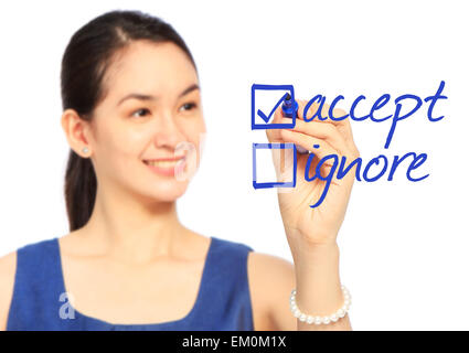 Accept or Ignore? Stock Photo