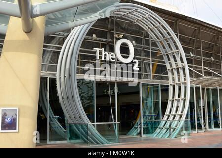 Entrance to the O2arena on the Greenwich Peninsula at Docklands in London, England Stock Photo