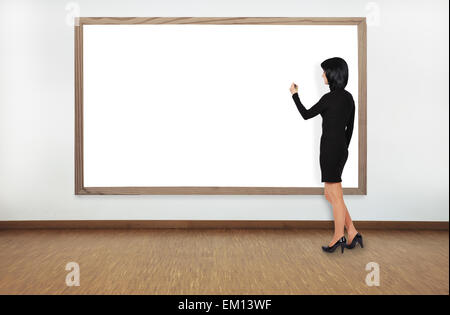 businesswoman drawing Stock Photo