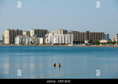 Türkei, Provinz Mersin (Icel), Silifke, Strand von Atakent / Susanoglu Stock Photo