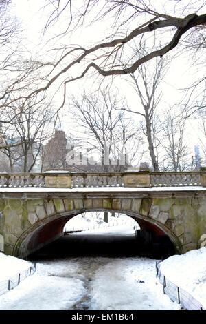 Glade Arch in central Park Stock Photo