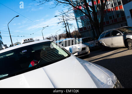 Documenting public transport and its intimacy in Bratislava. Stock Photo