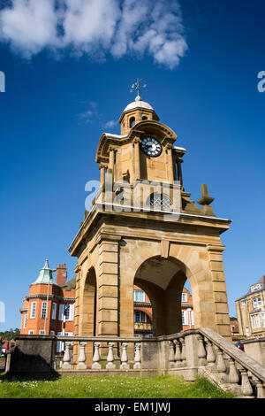 Holbeck Clock Tower and Gardens, Scarborough Stock Photo - Alamy