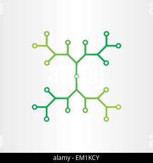 organic chemistry structure model abstract design dna genetic proton molecule ball background Stock Vector