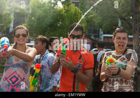 Songkraan Festival; Chiang Mai, Thailand Stock Photo