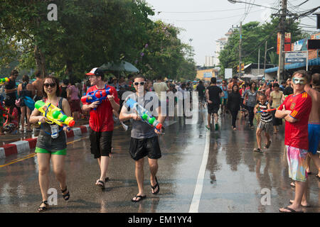 Songkraan Festival; Chiang Mai, Thailand Stock Photo