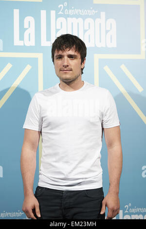 Madrid, Spain. 15th Apr, 2015. Josh Hutcherson attends 'La Llamada' 2nd anniversary at Teatro Lara on April 15, 2015 in Madrid Credit:  Jack Abuin/ZUMA Wire/Alamy Live News Stock Photo