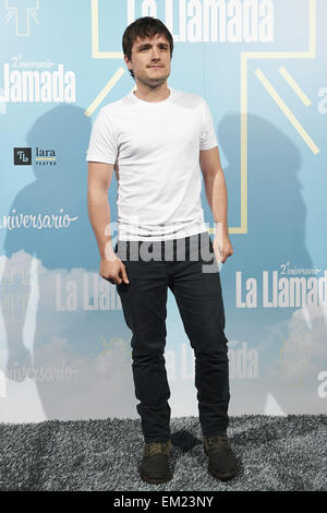 Madrid, Spain. 15th Apr, 2015. Josh Hutcherson attends 'La Llamada' 2nd anniversary at Teatro Lara on April 15, 2015 in Madrid Credit:  Jack Abuin/ZUMA Wire/Alamy Live News Stock Photo