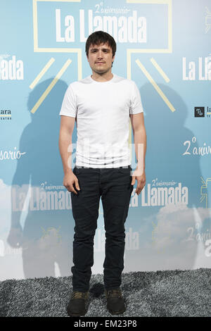 Madrid, Spain. 15th Apr, 2015. Josh Hutcherson attends 'La Llamada' 2nd anniversary at Teatro Lara on April 15, 2015 in Madrid Credit:  Jack Abuin/ZUMA Wire/Alamy Live News Stock Photo