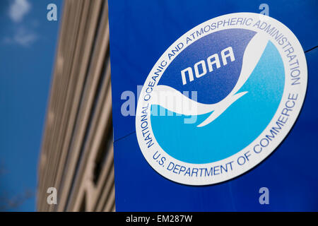 An exterior view of the headquarters of the National Oceanic and Atmospheric Administration (NOAA) in Silver Spring, Maryland. Stock Photo