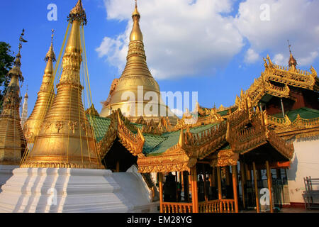 Shwedagon Pagoda in Yangon, Myanmar, Southeast Asia Stock Photo