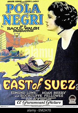 East of Suez - Movie Poster Stock Photo