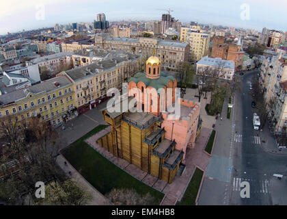 aerial view of Golden Gate in Kiev, Ukraine Stock Photo