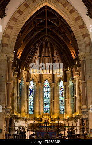 UK, England, Yorkshire, Harrogate, St Peter’s Church, altar and painted reredos Stock Photo