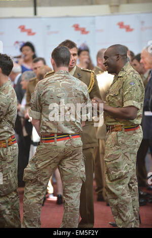 Guildhall, London, UK. 16th April 2015. The Lord Mayor's Big Curry Lunch, in support of ABF The Soldiers Charity. Credit:  Matthew Chattle/Alamy Live News Stock Photo