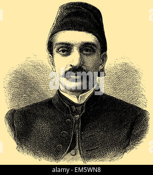 Abdul Hamid II or Abd Al-Hamid II Khan Ghazi, (September, 21/22, 1842, February 10, 1918), 34th sultan of the Ottoman Empire. Stock Photo