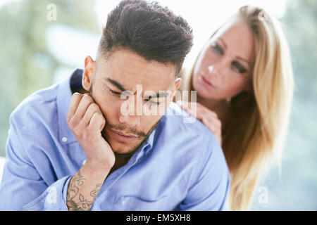 Couple consoling Stock Photo