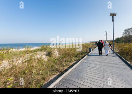 Seaside promenade in Swinoujscie, Poland Stock Photo - Alamy