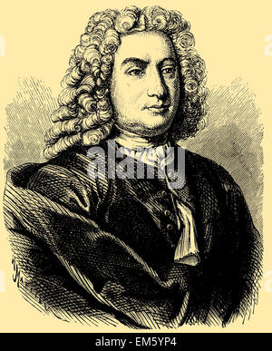 Daniel Bernoulli  (8 February 1700 – 8 March 1782), Dutch-Swiss mathematician Stock Photo