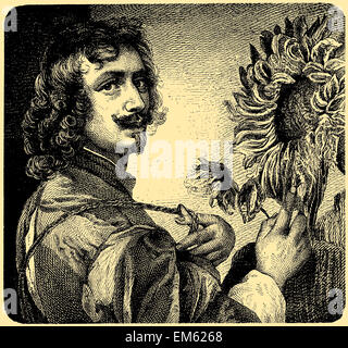 Sir Anthony van Dyck (1599 – 1641), Flemish Baroque artist Stock Photo