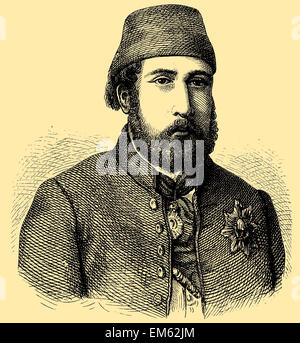 Isma'il Pasha, Ismail the Magnificent (1830 –1895), W?li and Khedive of Egypt and Sudan Stock Photo