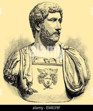 Publius Aelius Hadrianus, Hadrian (76 – 138), Roman Emperor Stock Photo