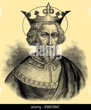 Charlemagne, Carolus Magnus or Karolus Magnus, Charles the Great (ca. 742 – 814), King of the Franks Stock Photo