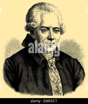 Georg Christoph Lichtenberg (1742-1799), German scientist and satirist Stock Photo