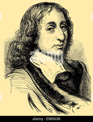 Blaise Pascal (1623–1662), French mathematician and philosopher Stock Photo