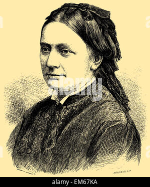 Clara Wieck Schumann (1819–1896), German pianist and composer Stock Photo