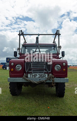 Fred Dibnah's Land Rover. Chipping Steam Fair 2012. Stock Photo