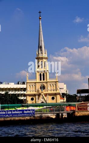 Bangkok, Thailand:  The Catholic Church of the Holy Rosary built by the Portuguese in the early 19th century Stock Photo