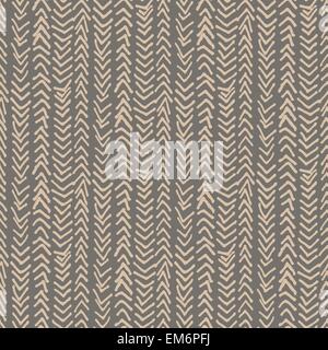 Simple hand drawn tribal inspired pattern Stock Vector
