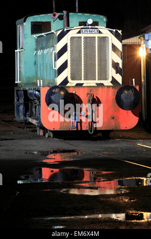 A Ruston 0-4-0 diesel shunter at Bewdley depot on the Severn Valley Railway, Bewdley, Worcestershire, England, Europe Stock Photo