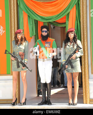 CANNES, FRANCE - MAY 16, 2012: Sacha Baron Cohen promoting his latest movie 'The Dictator' in front of the Carlton Hotel at the 65th Festival de Cannes. May 16, 2012 Cannes, France Stock Photo