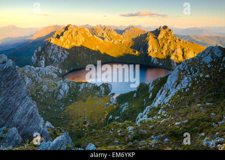 Lake Oberon - Southwest National Park - Tasmania - Australia Stock Photo