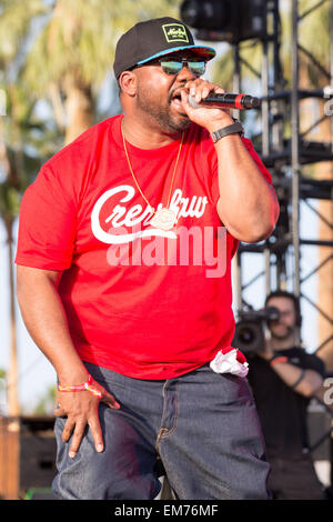 Indio, California, USA. 10th Apr, 2015. Rapper RAEKWON performs live during the three day Coachella Music and Arts Festival at Indio Polo Club in Indio, California © Daniel DeSlover/ZUMA Wire/Alamy Live News Stock Photo