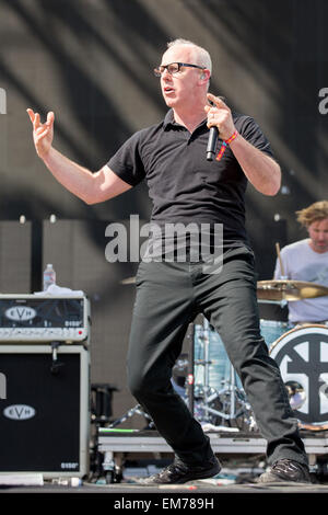 April 11, 2015 - Indio, California, U.S - Singer GREG GRAFFIN of Bad Religion performs live during the three day Coachella Music and Arts Festival at Empire Polo Club in Indio, California (Credit Image: © Daniel DeSlover/ZUMA Wire) Stock Photo