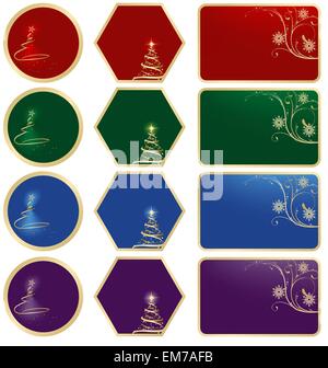 Christmas Labels Stock Vector